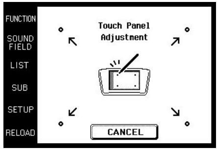 SONY RM-TP501E - Réglage du panneau tactile - 1