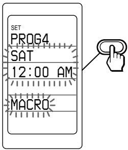 SET PROG4 SAT 12:00 AM MACRO