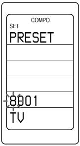 COMPO SET PRESET 8001 TV