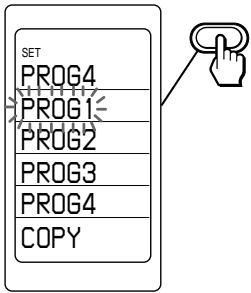 SET PROG4 PROG1- PROG2 PROG3 PROG4 COPY