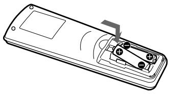 SONY RM-VL1000T - Installing the Batteries - 2