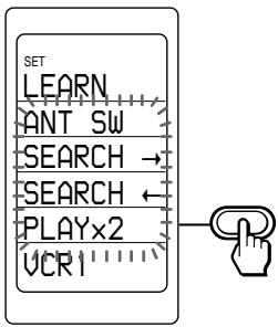 SONY RM-VL1000T - To change the function name of the labels on the display - 2
