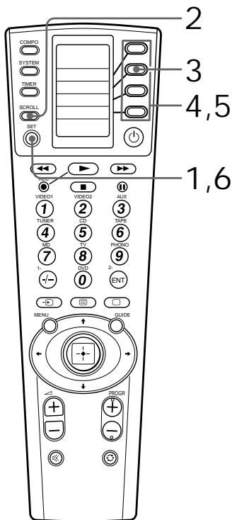 COMP0 SYSTEM TIMER SCROLL SET VIDEO1 TURER MD 1- VIDEO2 CD 5 8 DD 2- PHOTO 2- ENT GUIDE 2 3 4,5 1,6