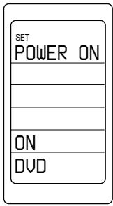 SET POWER ON ON DVD