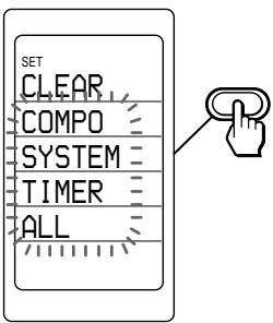 SET CLEAR COMPO SYSTEM TIMER ALL