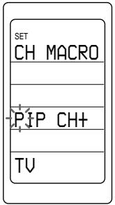SET CH MACRO PIP CH+ TV