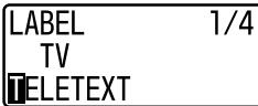 LABEL TV TELETEXT 1/4