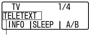 TV 1/4 TELETEXT | INFO | SLEEP | A/B