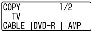 COPY 1/2 TV CABLE | DVD-R | AMP