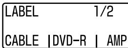 LABEL 1/2 CABLE |DVD-R | AMP