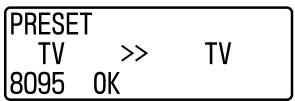 PRESET TV >> TV 8095 OK