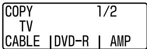 COPY 1/2 TV CABLE | DVD-R | AMP