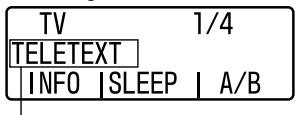 TV 1/4 TELETEXT | INFO | SLEEP | A/B