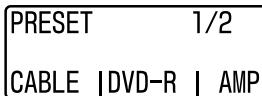 PRESET 1/2 CABLE |DVD-R | AMP