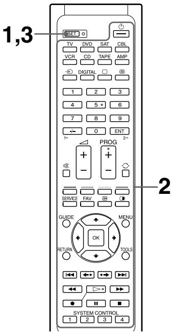 SONY RM-VL610T - De "aangeleerde" functie van een toets wijzigen of wissen - 1