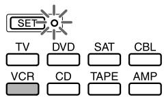 SONY RM-VL610T - Voorbeeld: het signaal (afspelen) van de videorecorder programmeren onder de toets VCR (afspelen) op de afstandsbediening - 7