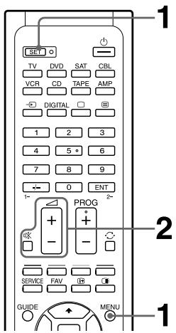 SONY RM-VL610T - Contrôle du volume des appareils vidéo raccordés à une chaîne audio - 1