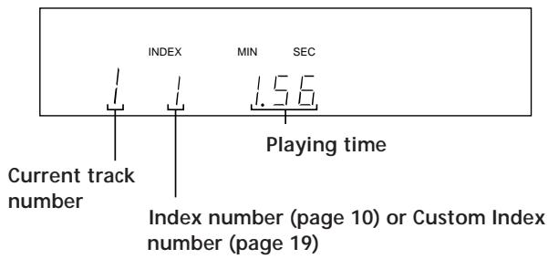 SONY CDP-X5000 - Display information while playing a disc - 1