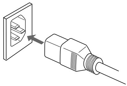 SONY CDP-X5000 - Connecting the mains lead - 1