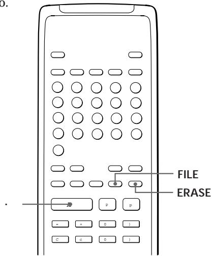SONY CDP-X5000 - Almacenimiento de canociones especificas de un disco (Banco de borrado) - 1