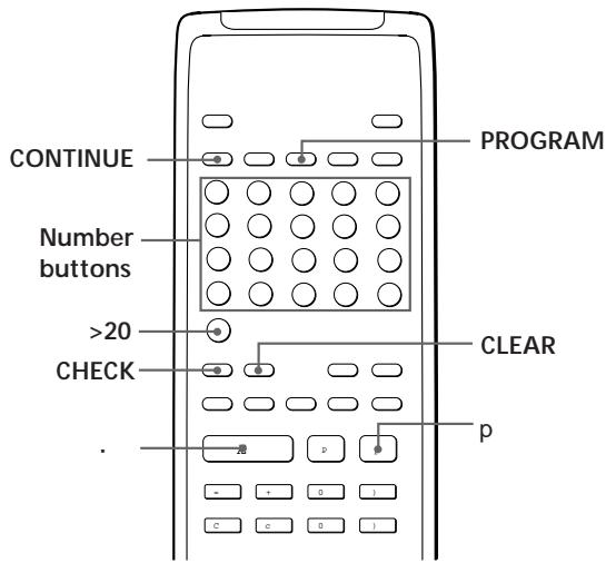 SONY CDP-X5000 - Creating Your Own Programme (Programme Play) z - 1