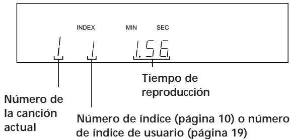 SONY CDP-X5000 - Visualización de información durante la reproducción de un disco - 1