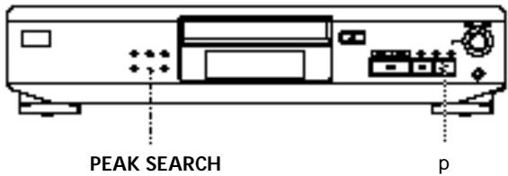 SONY CDP-XE200 - Adjusting the Recording Level (Peak Search) (CDP-XE500 only) - 1