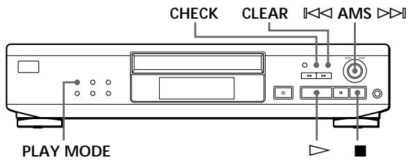 SONY CDP-XE220 - Creation de programmes musicaux personalisés (lecture programmée) - 1