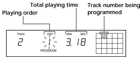 SONY CDP-XE220 - Creating a programme on the player - 1