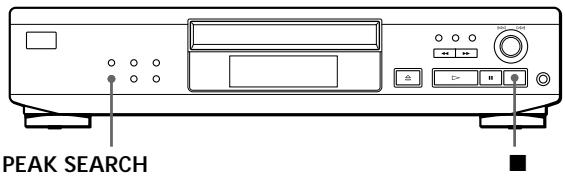 SONY CDP-XE220 - Adjusting the Recording Level (Peak Search) - 1
