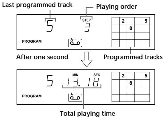 SONY CDP-XE220 - Creating a programme on the player - 4