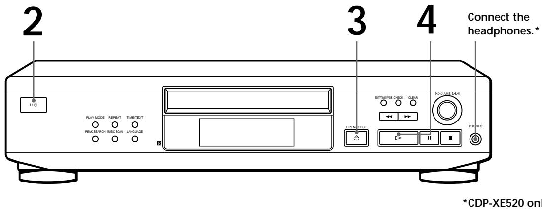 SONY CDP-XE220 - Playing a CD - 1