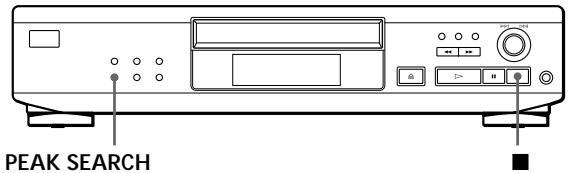 SONY CDP-XE220 - Ajuste del nivel de grabación (Búsqueda del nivel pico) - 1