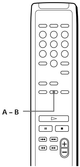SONY CDP-XE220 - Répétition d'un passage déterminé (Répétition A←→B)   (CDP-XE520 uniquement) - 1