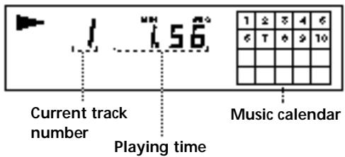 SONY CDP-XE300 - Display information while playing a disc - 1