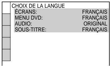 SONY DVP-NS400D - Utilisation du menu d'installation - 4