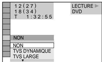 SONY DVP-NS400D - Appuyez sur / pour selectionner (SURROUND), puis appuyez sur ENTER. - 1