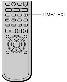 SONY DVP-NS400D - Visualisation du temps de lecture et de la durée restante sur la fenêtre d'affichage du panneau frontal DVD VIDEO CD - 1