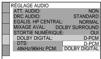 SONY DVP-NS400D - Appuyez sur / pour selectionner le parametre. - 1