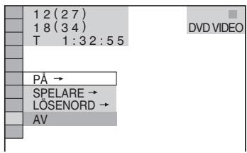 1 2 (2 7) 1 8 (3 4) T 1:3 2:5 5 PÅ → SPELARE → LÖSENORD → AV DVD VIDEO