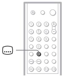 Diagram of a remote control panel with labeled buttons and a mouse pointer pointing to it