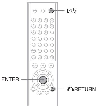 I/O ENTER RETURN