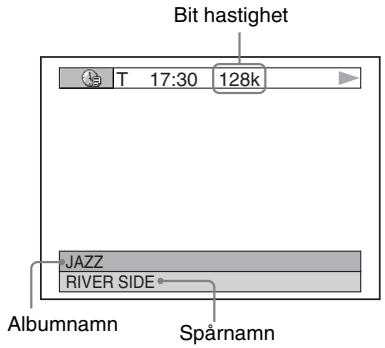 Bit hastighet T 17:30 128k JAZZ RIVER SIDE Albumnamn Spårnamn