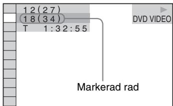 1 2 (2 7) 1 8 (3 4) T 1:3 2:5 5 DVD VIDEO Markerad rad