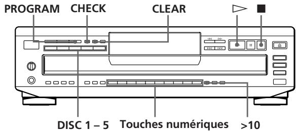 SONY CDP-CE505 - Creation de programmes musicaux (lecture programmée) - 1