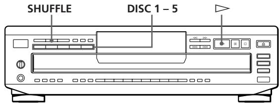 SONY CDP-CE505 - Lecture dans un ordre\ quelconque (lecture aléatoire) - 1