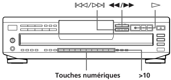 SONY CDP-CE505 - Localisation d'une plage déterminée ou d'un passage particulier sur une plage - 1