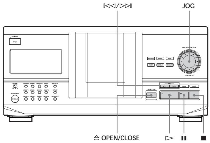 SONY CDP-CX220 - To stop playback - 1