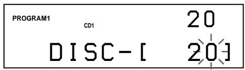 SONY CDP-CX220 - Press the number button of the disc. - 1