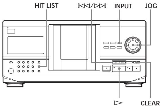 SONY CDP-CX220 - Storing Your Favorite Tracks (Hit List) (CDP-CX240 only) - 1